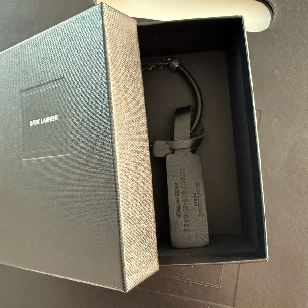 NWT YSL SAINT LAURENT OPYUM Bracelet Black lLeather Unisex🖤💝 - Picture 10 of 16